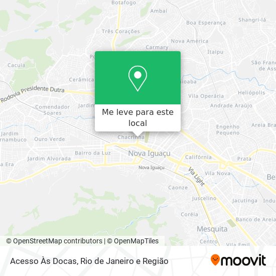 Acesso Às Docas mapa