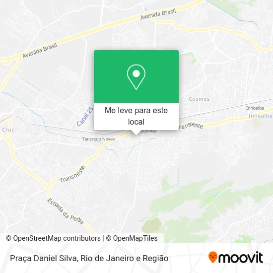 Praça Daniel Silva mapa