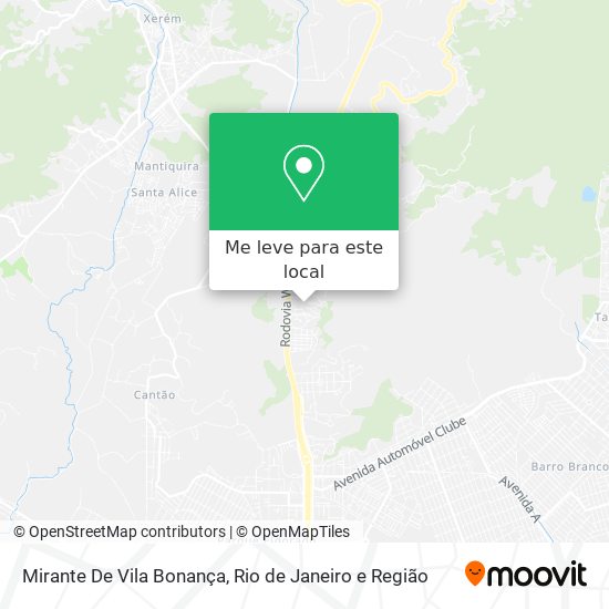 Mirante De Vila Bonança mapa
