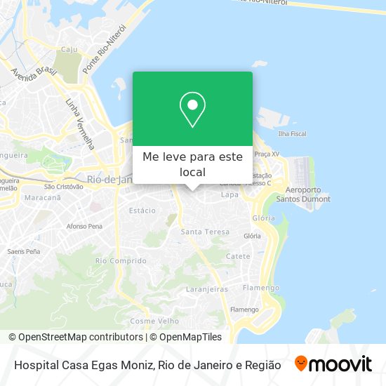 Hospital Casa Egas Moniz mapa