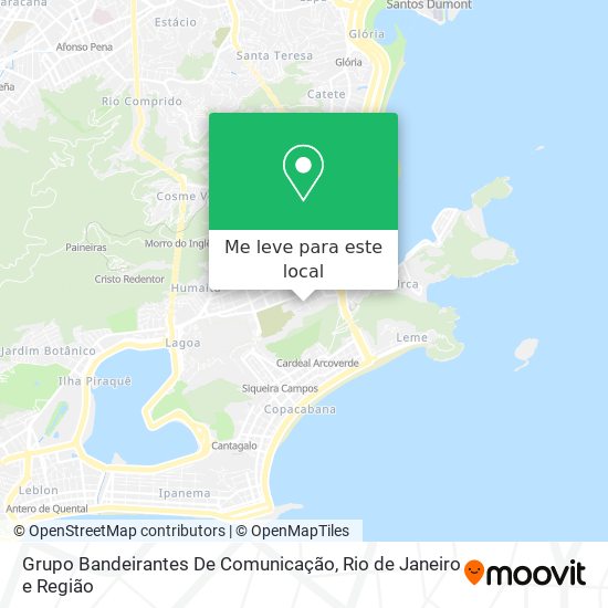 Grupo Bandeirantes De Comunicação mapa