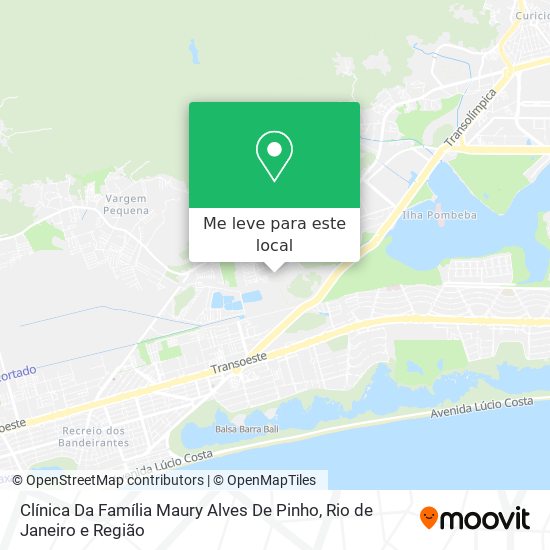 Clínica Da Família Maury Alves De Pinho mapa