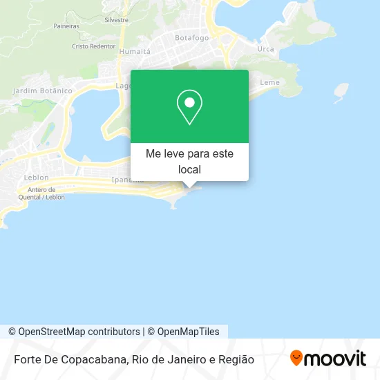 Forte De Copacabana mapa