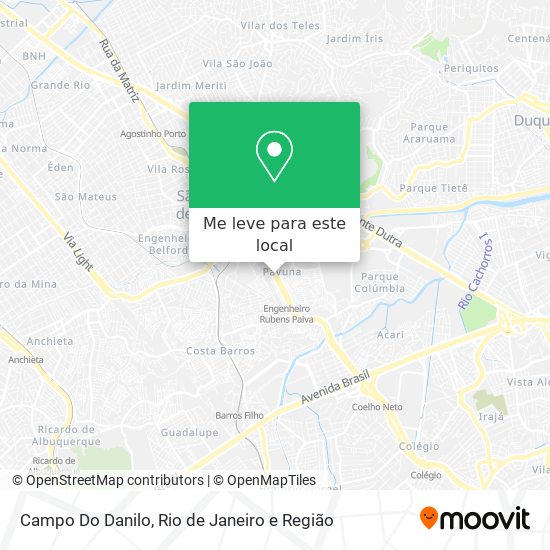 Campo Do Danilo mapa