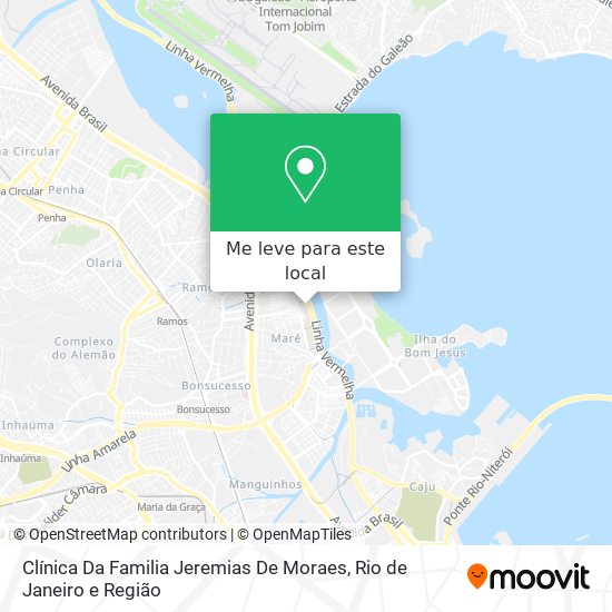 Clínica Da Familia Jeremias De Moraes mapa