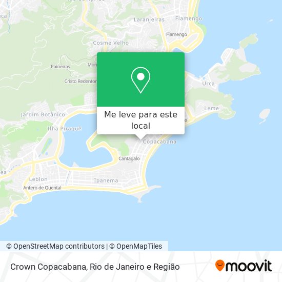 Crown Copacabana mapa