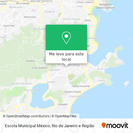 Escola Municipal México mapa