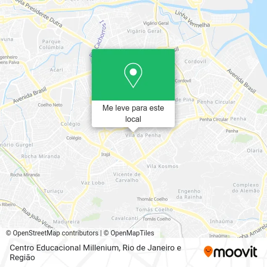 Centro Educacional Millenium mapa
