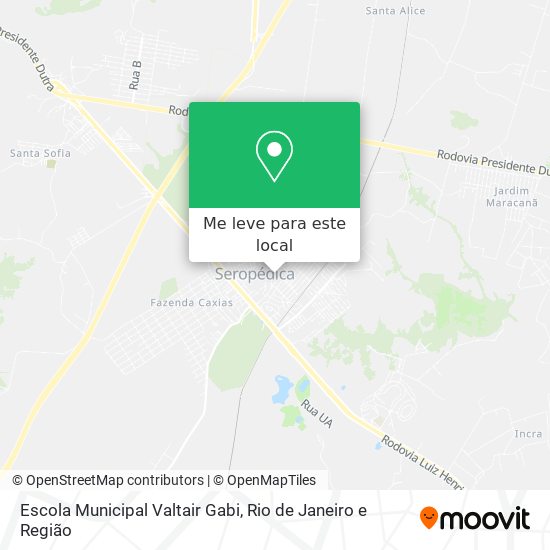 Escola Municipal Valtair Gabi mapa
