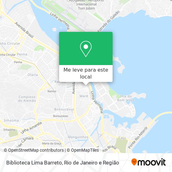Biblioteca Lima Barreto mapa