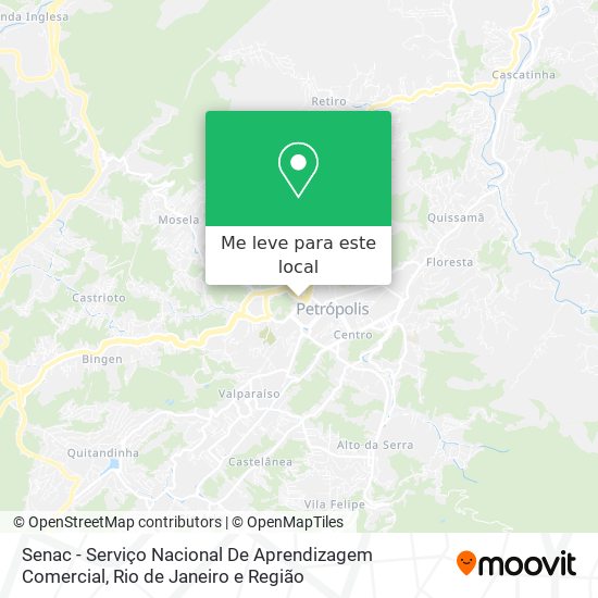Senac - Serviço Nacional De Aprendizagem Comercial mapa