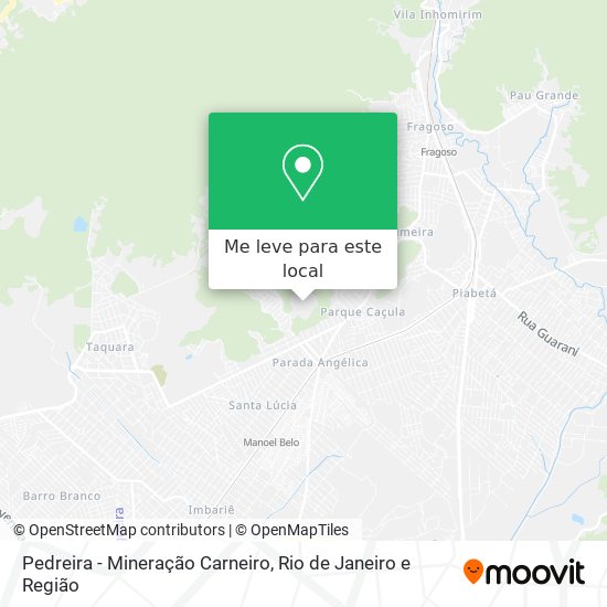 Pedreira - Mineração Carneiro mapa