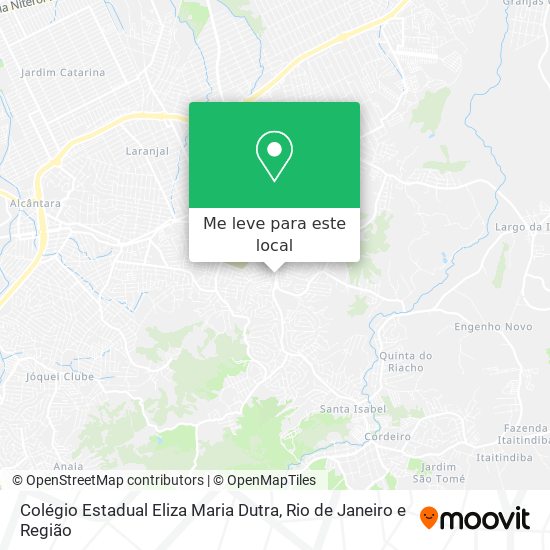 Colégio Estadual Eliza Maria Dutra mapa