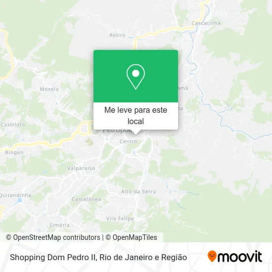 Shopping Dom Pedro II mapa