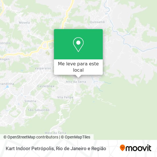 Kart Indoor Petrópolis mapa
