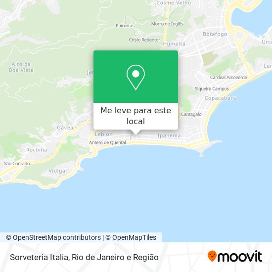 Sorveteria Italia mapa