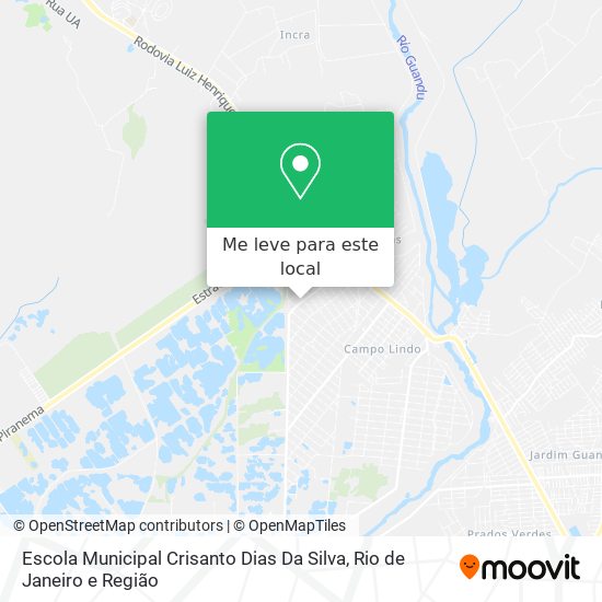 Escola Municipal Crisanto Dias Da Silva mapa