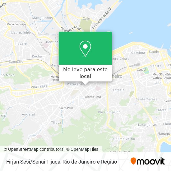 Firjan Sesi/Senai Tijuca mapa
