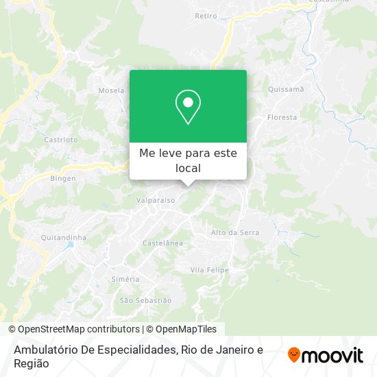 Ambulatório De Especialidades mapa