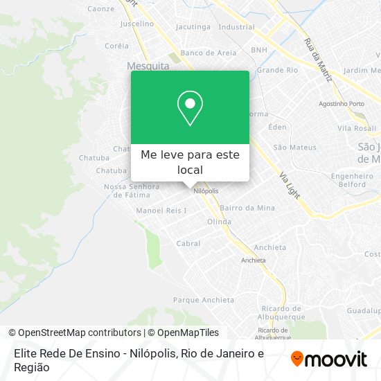 Elite Rede De Ensino - Nilópolis mapa