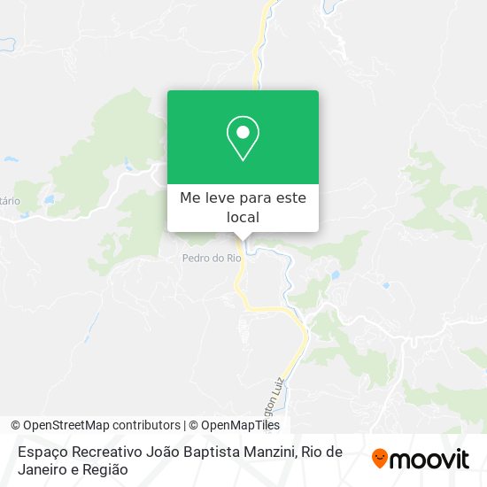 Espaço Recreativo João Baptista Manzini mapa