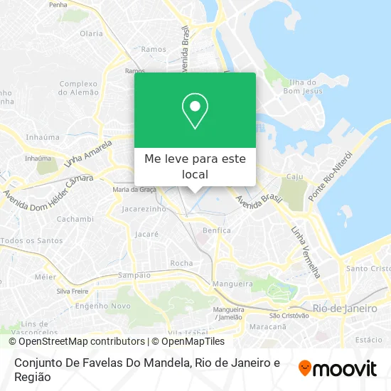 Conjunto De Favelas Do Mandela mapa