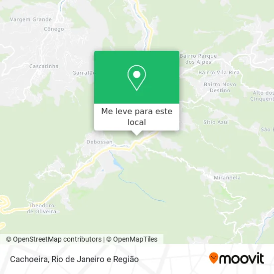 Cachoeira mapa