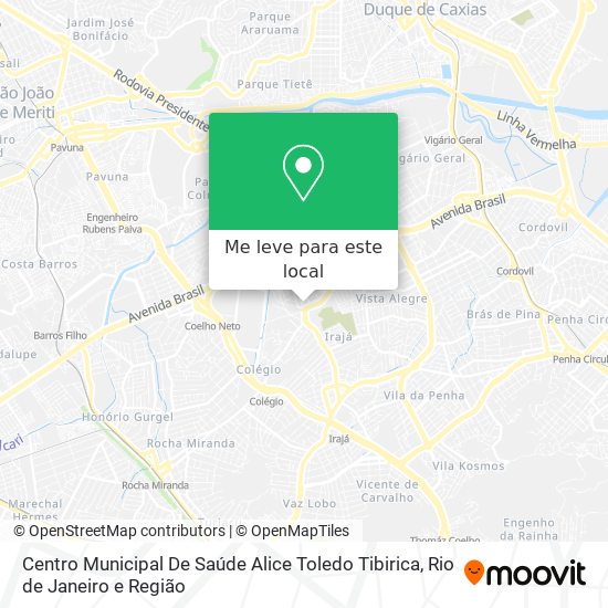 Centro Municipal De Saúde Alice Toledo Tibirica mapa