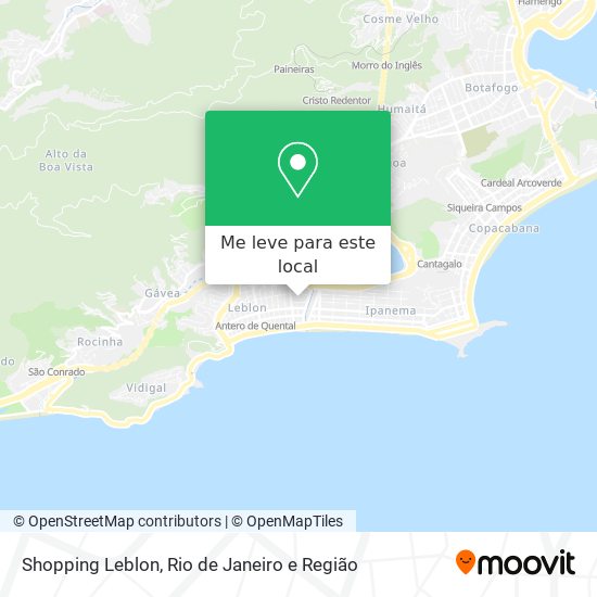 Shopping Leblon mapa