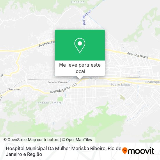 Hospital Municipal Da Mulher Mariska Ribeiro mapa