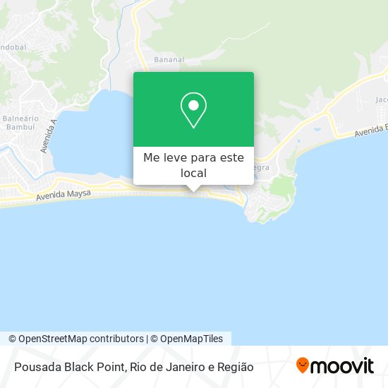 Pousada Black Point mapa