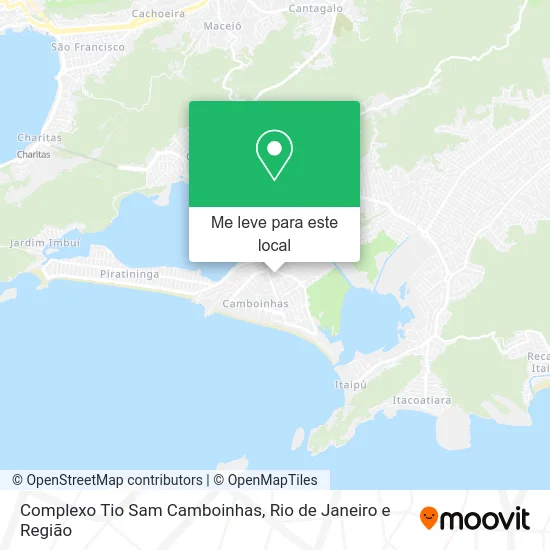 Complexo Tio Sam Camboinhas mapa