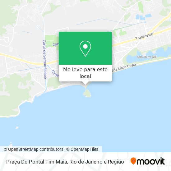 Praça Do Pontal Tim Maia mapa