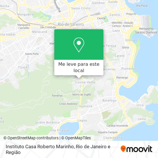 Instituto Casa Roberto Marinho mapa