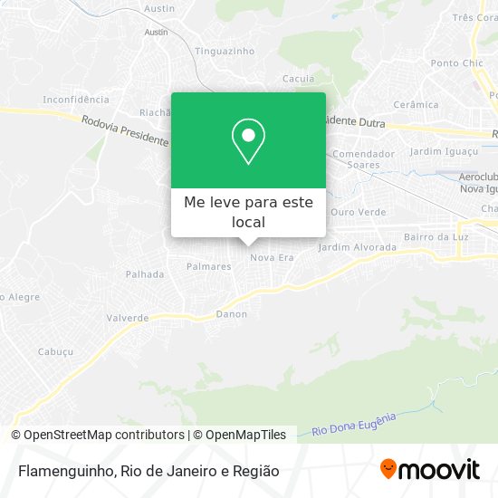 Flamenguinho mapa