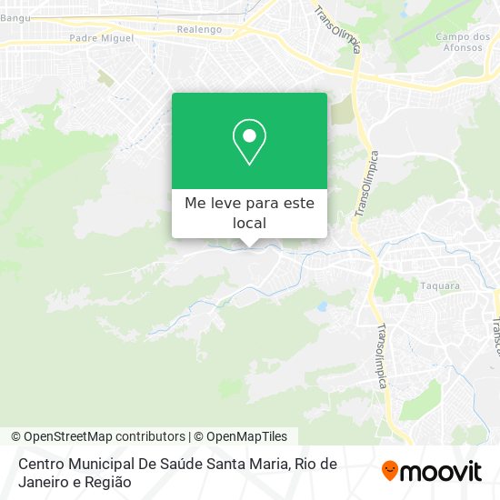 Centro Municipal De Saúde Santa Maria mapa
