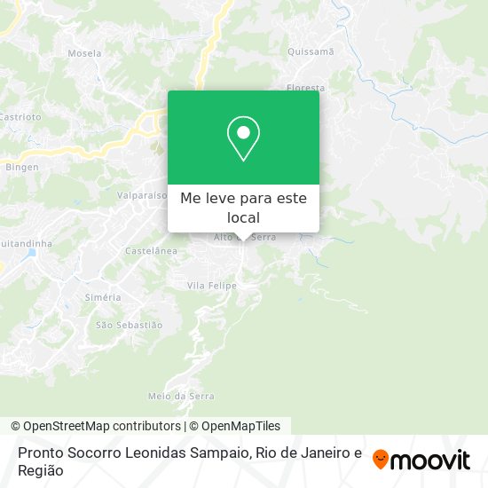 Pronto Socorro Leonidas Sampaio mapa