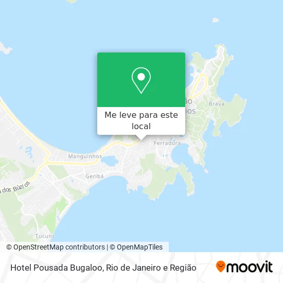 Hotel Pousada Bugaloo mapa