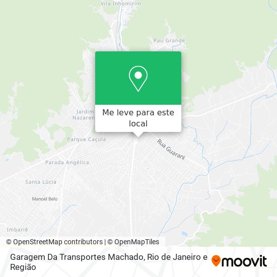 Garagem Da Transportes Machado mapa