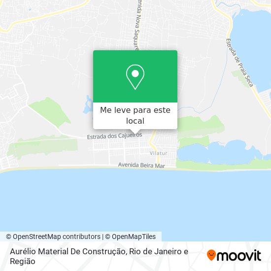Aurélio Material De Construção mapa