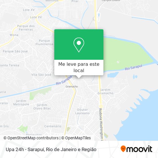 Upa 24h - Sarapuí mapa