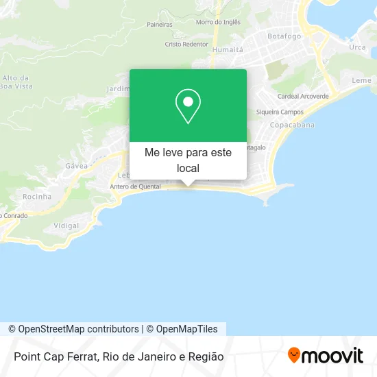 Point Cap Ferrat mapa