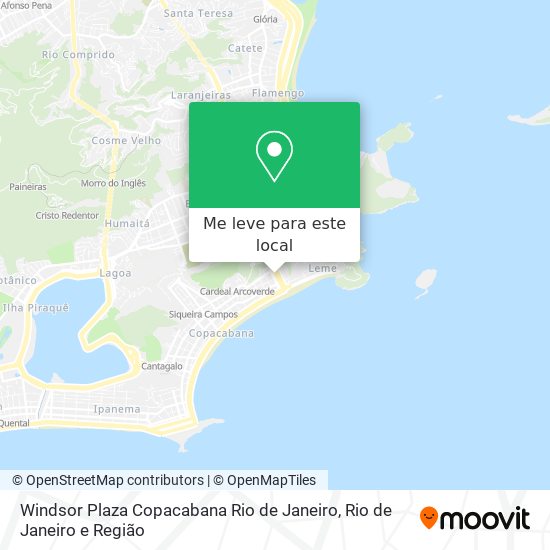 Windsor Plaza Copacabana Rio de Janeiro mapa