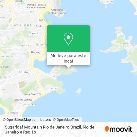 Sugarloaf Mountain Rio de Janeiro Brazil mapa
