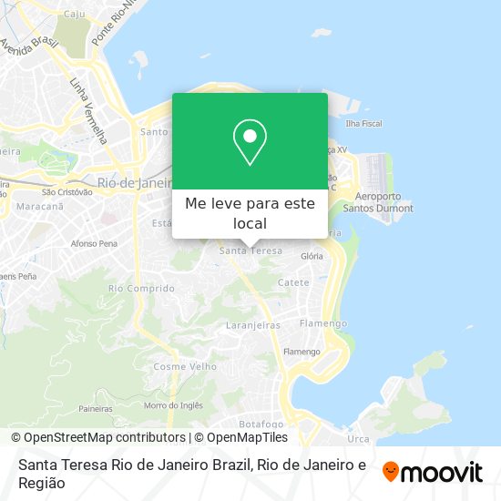 Santa Teresa Rio de Janeiro Brazil mapa