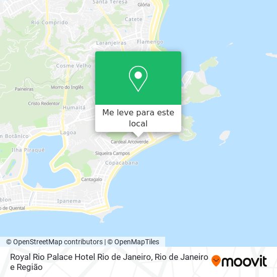 Royal Rio Palace Hotel Rio de Janeiro mapa