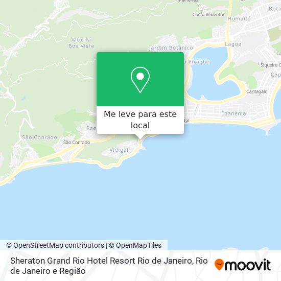 Sheraton Grand Rio Hotel Resort Rio de Janeiro mapa