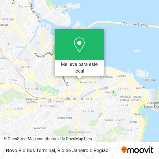 Novo Rio Bus Terminal mapa