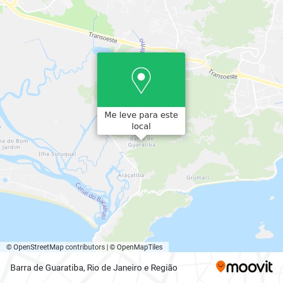 Barra de Guaratiba mapa