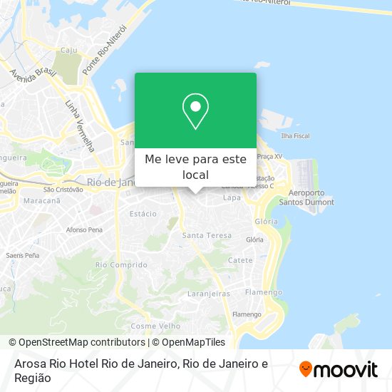 Arosa Rio Hotel Rio de Janeiro mapa